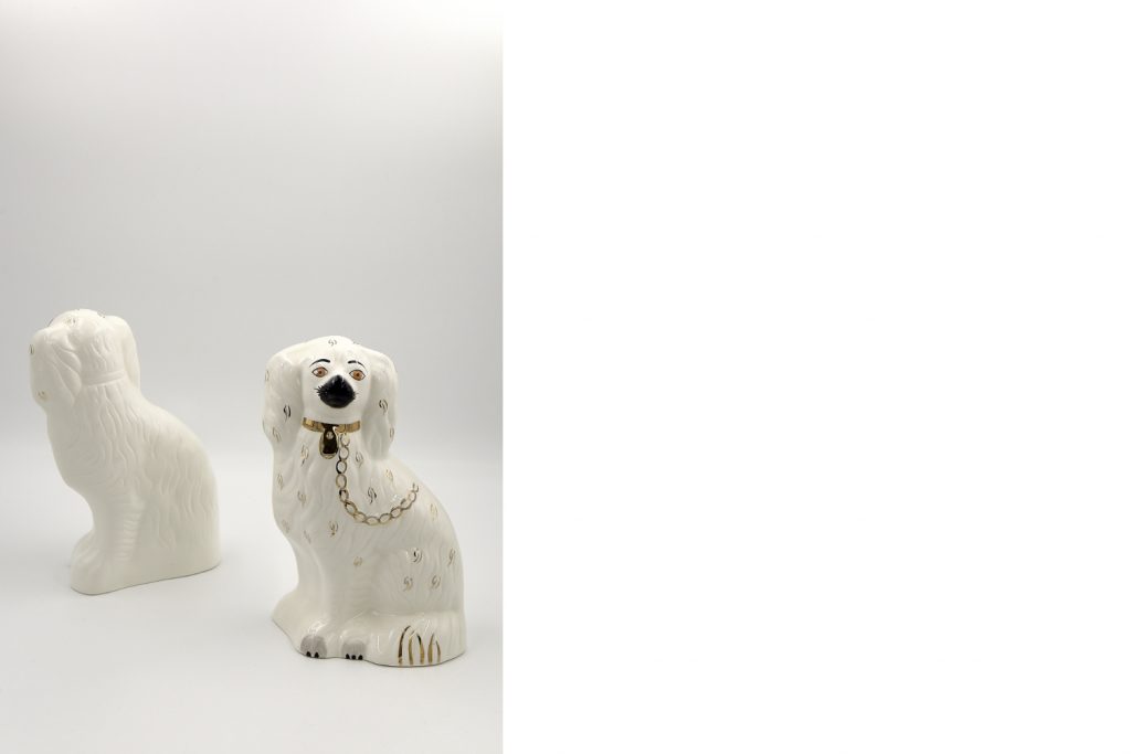 Mid-Century Staffordshire Ceramic Spaniel Mantle Dogs 1378-4 from Beswick England, 1960s, Set of 2