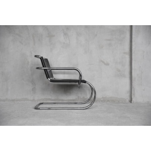 German Leather Armchair by Franco Albini for Tecta, 1950s