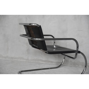 German Leather Armchair by Franco Albini for Tecta, 1950s