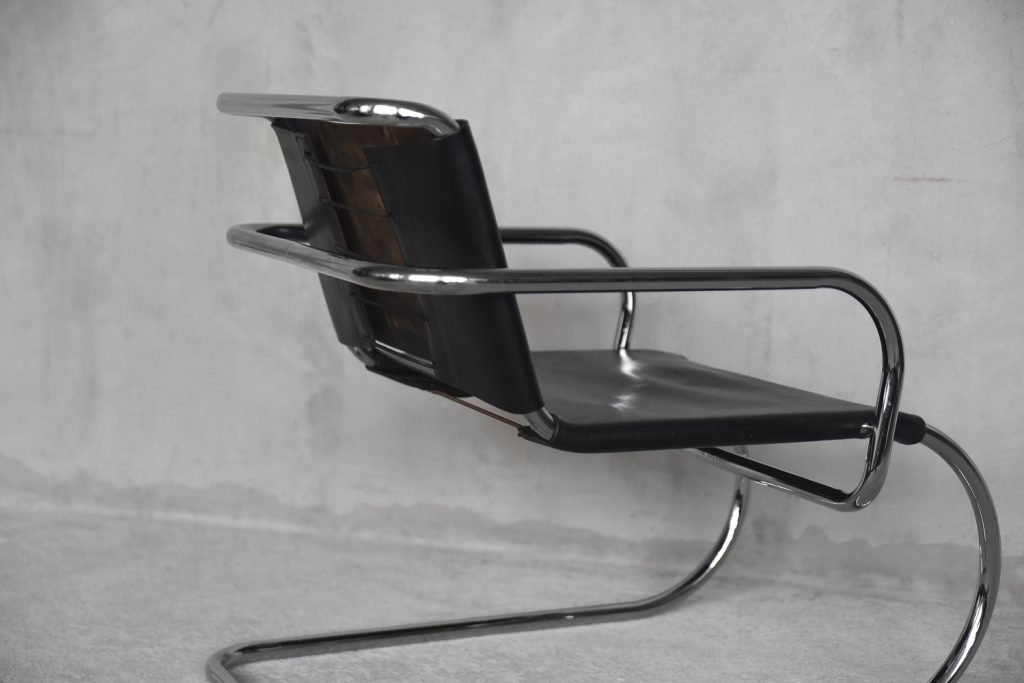 German Leather Armchair by Franco Albini for Tecta, 1950s