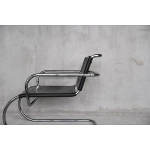 German Leather Armchair by Franco Albini for Tecta, 1950s