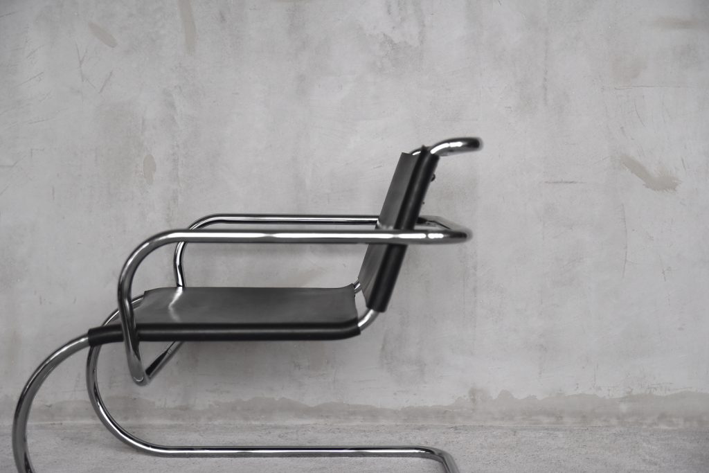 German Leather Armchair by Franco Albini for Tecta, 1950s