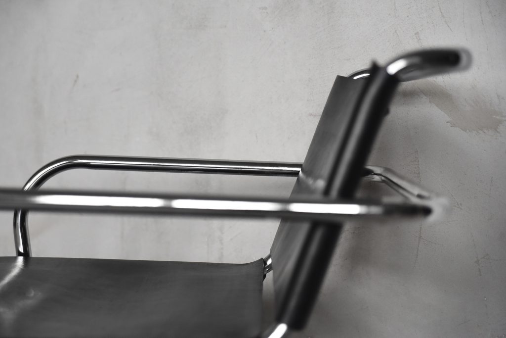 German Leather Armchair by Franco Albini for Tecta, 1950s