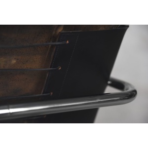 German Leather Armchair by Franco Albini for Tecta, 1950s