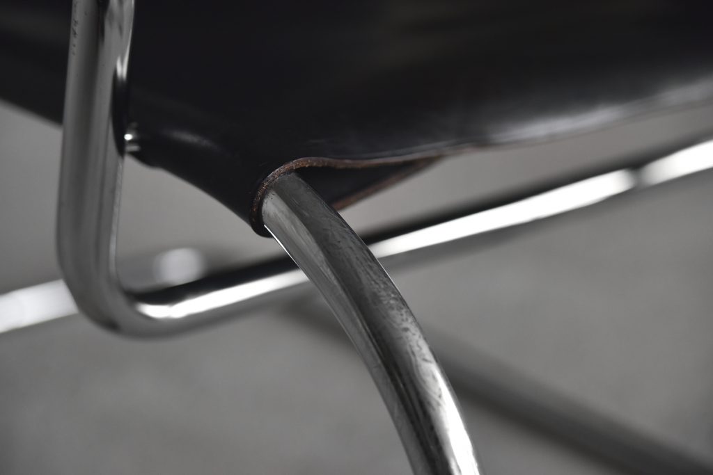 German Leather Armchair by Franco Albini for Tecta, 1950s