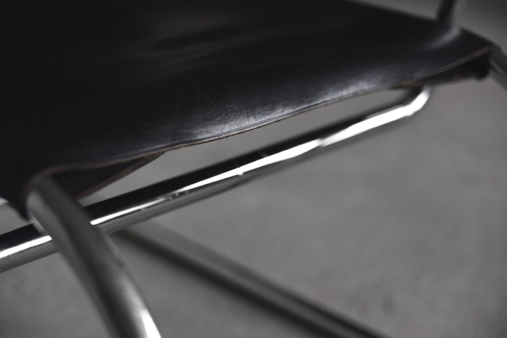 German Leather Armchair by Franco Albini for Tecta, 1950s