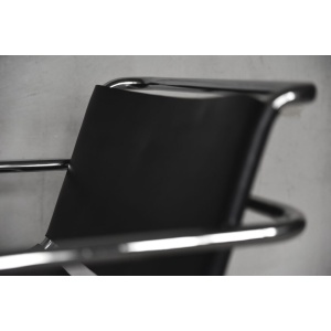German Leather Armchair by Franco Albini for Tecta, 1950s