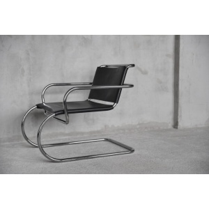 German Leather Armchair by Franco Albini for Tecta, 1950s