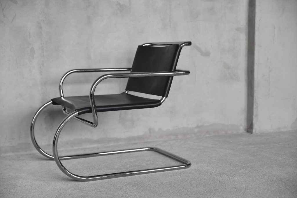German Leather Armchair by Franco Albini for Tecta, 1950s