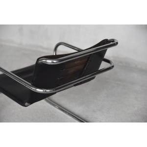 German Leather Armchair by Franco Albini for Tecta, 1950s