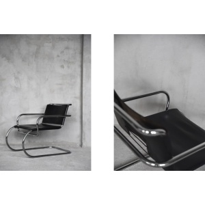 German Leather Armchair by Franco Albini for Tecta, 1950s