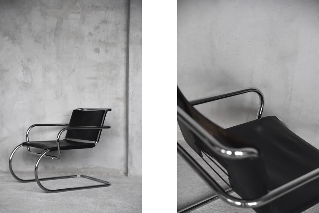 German Leather Armchair by Franco Albini for Tecta, 1950s