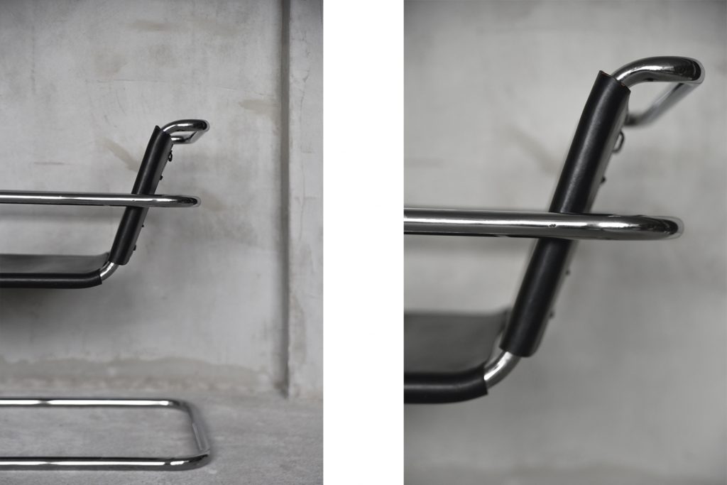 German Leather Armchair by Franco Albini for Tecta, 1950s