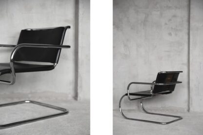 German Leather Armchair by Franco Albini for Tecta, 1950s - Image 32