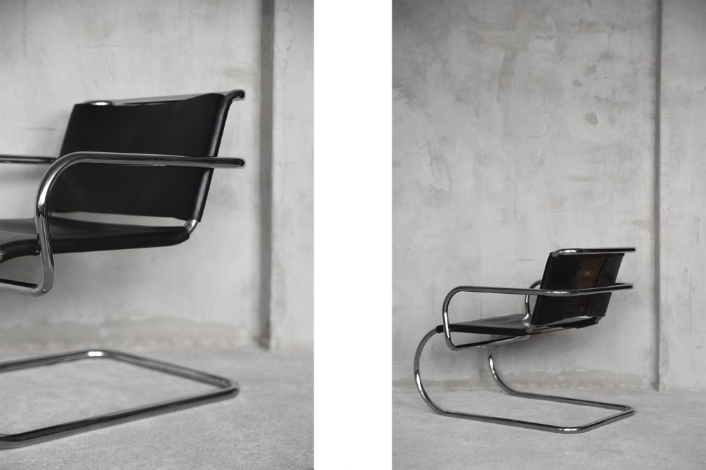 German Leather Armchair by Franco Albini for Tecta, 1950s