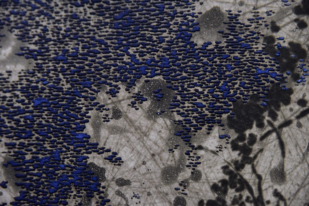 Yannick Ballif, Abstract Serigraph on Woven Paste, 1976