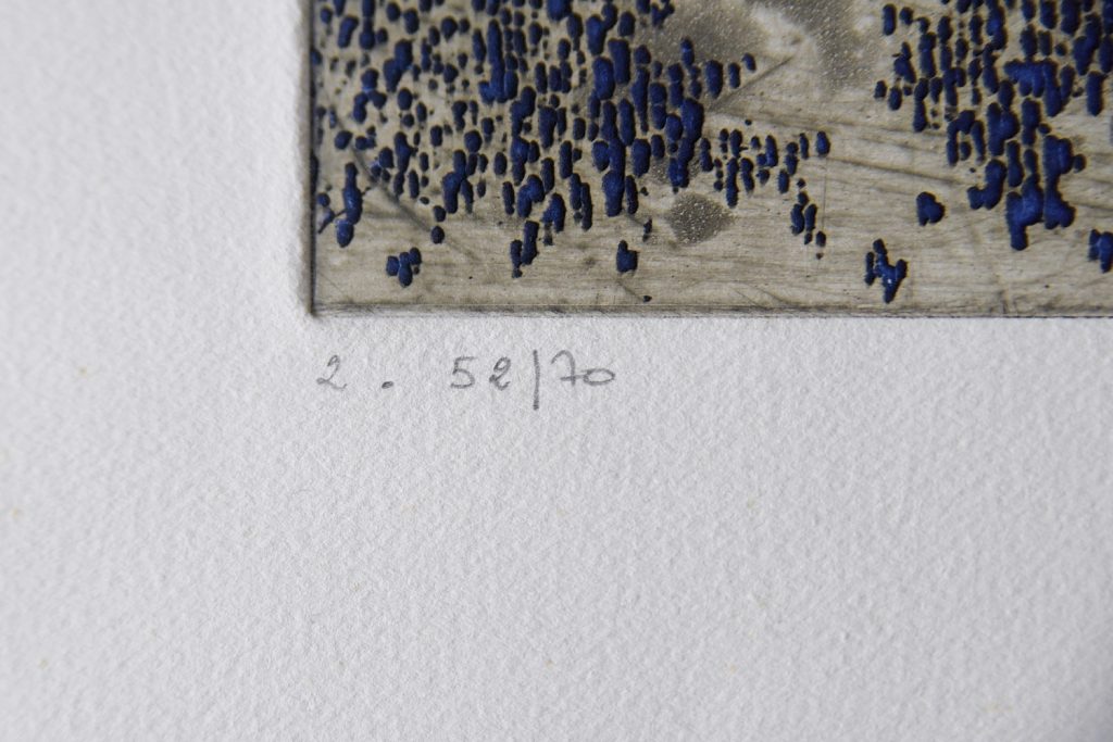 Yannick Ballif, Abstract Serigraph on Woven Paste, 1976