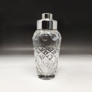 1950s Gorgeous Bohemian Cut Crystal Cocktail Shaker