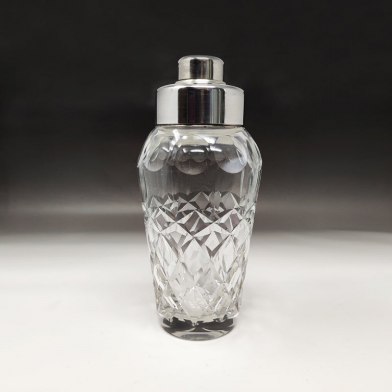1950s Gorgeous Bohemian Cut Crystal Cocktail Shaker - Image 2