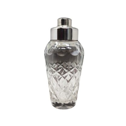 1950s Gorgeous Bohemian Cut Crystal Cocktail Shaker