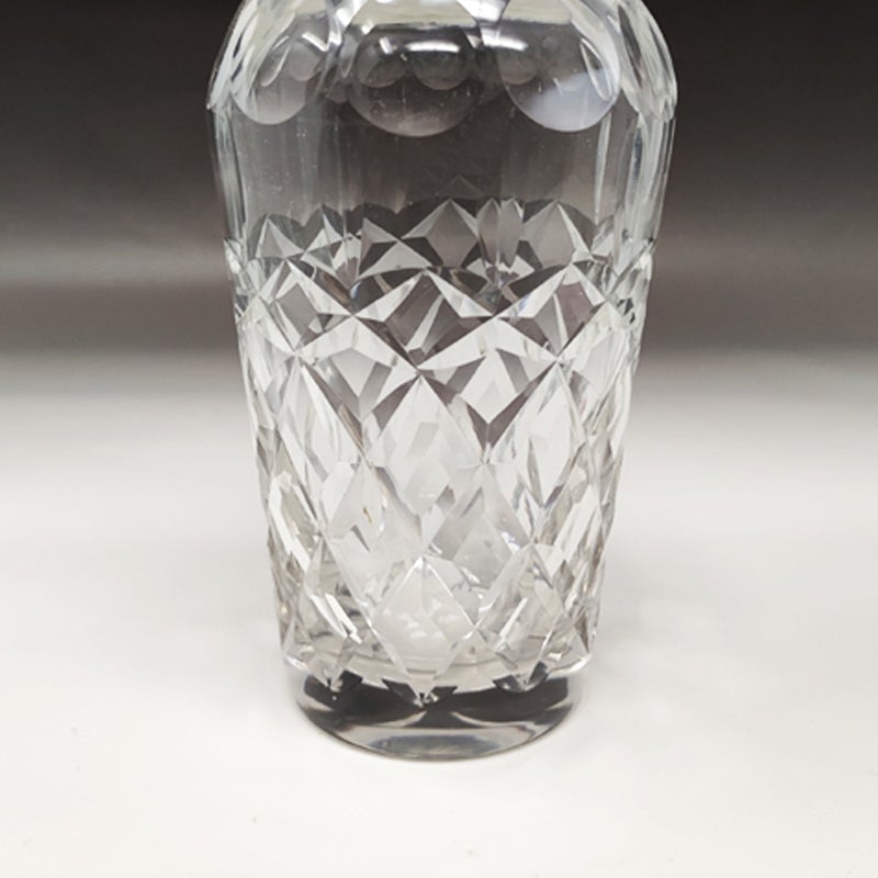 1950s Gorgeous Bohemian Cut Crystal Cocktail Shaker