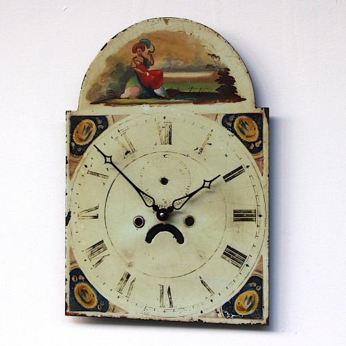 Grandfather Clock Dial 19th Century Longcase
