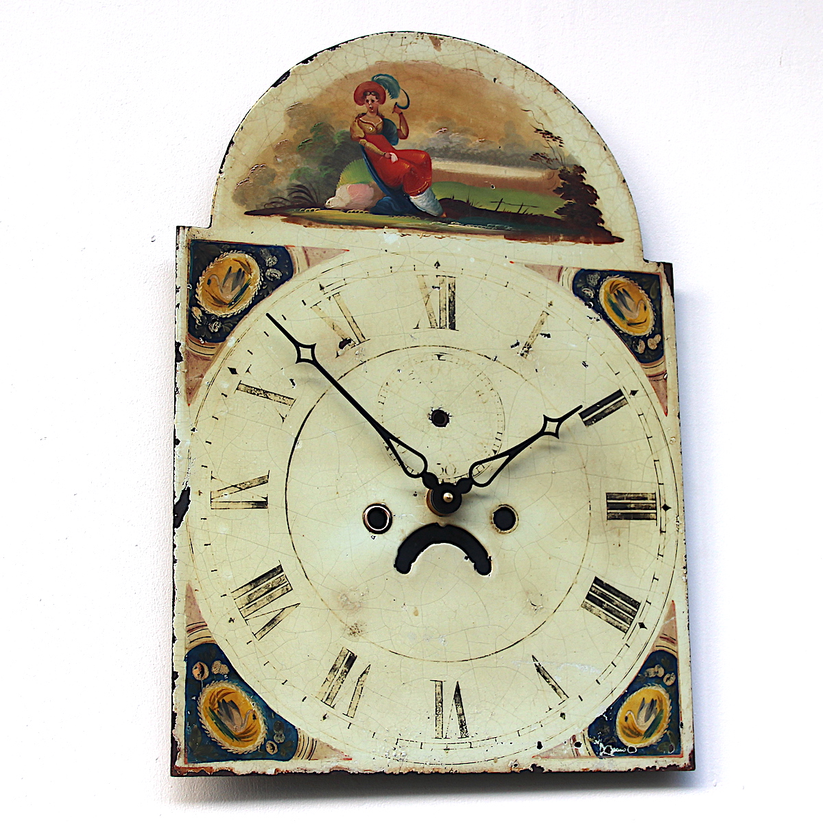 Grandfather Clock Dial 19th Century Longcase