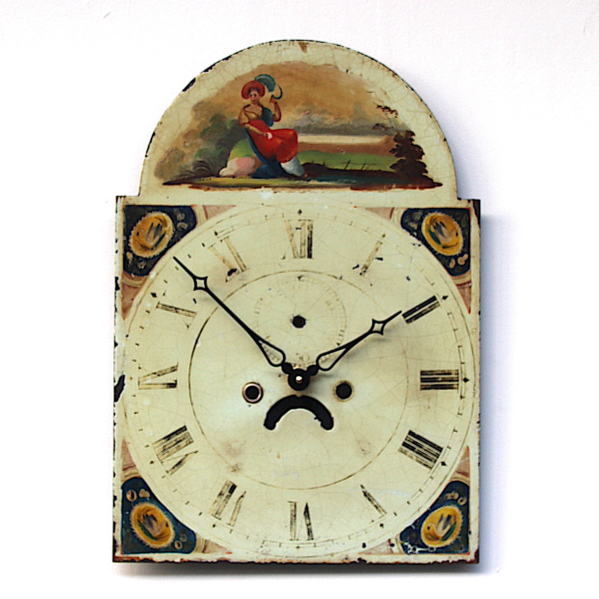 Grandfather Clock Dial 19th Century Longcase