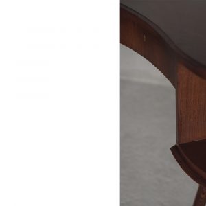 Mid-Century Modern Wenge Organic-Shaped Boomerang Custom Desk, 1960s