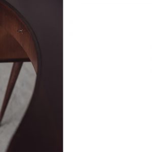 Mid-Century Modern Wenge Organic-Shaped Boomerang Custom Desk, 1960s