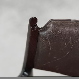 Vintage Mid-Century Modern Brown Leather Executive Chair by Arne Vodder, 1960s.