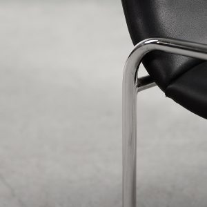 Vintage Minimalist Chrome Armchair from Thonet, 1970s., Set of 2