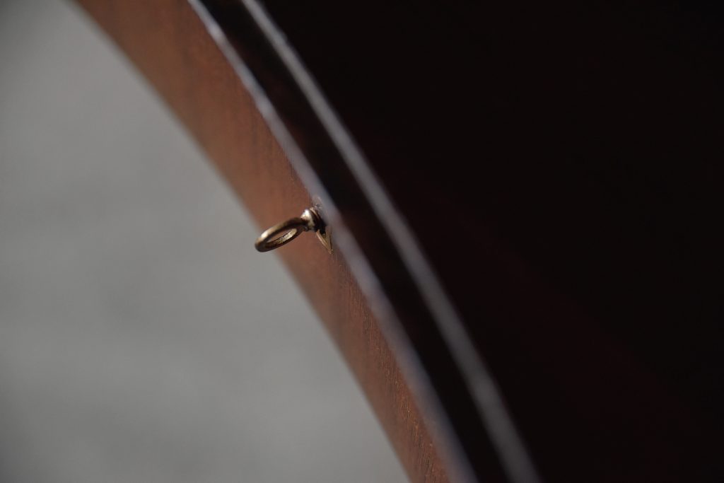 Mid-Century Modern Wenge Organic-Shaped Boomerang Custom Desk, 1960s