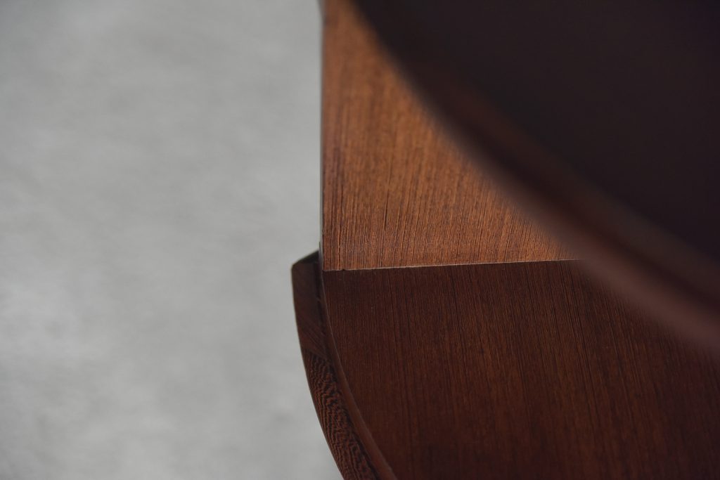 Mid-Century Modern Wenge Organic-Shaped Boomerang Custom Desk, 1960s