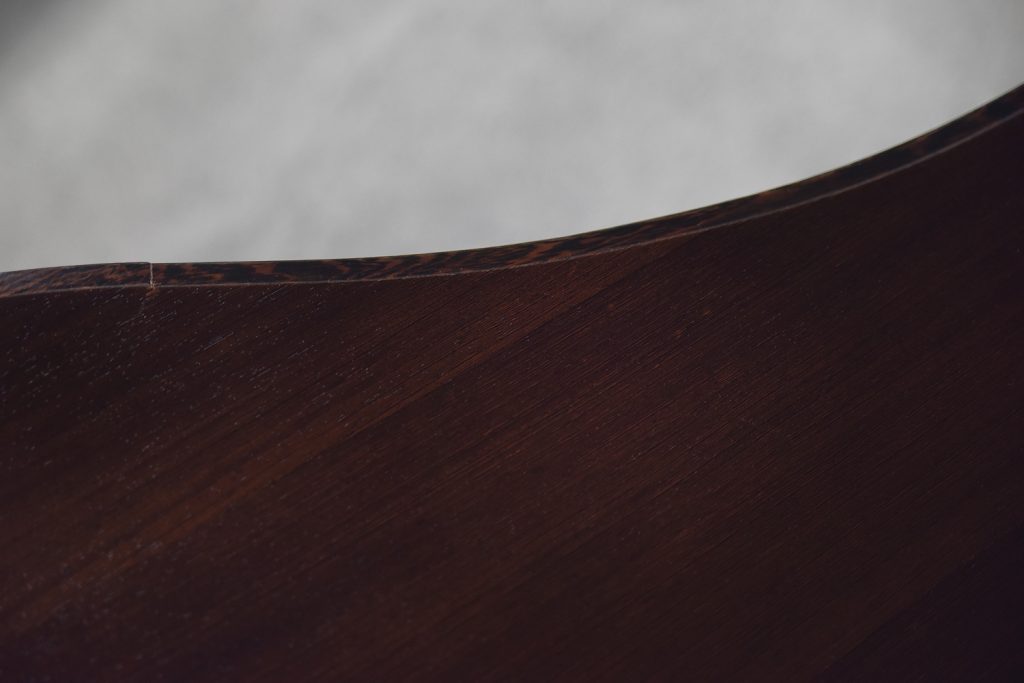 Mid-Century Modern Wenge Organic-Shaped Boomerang Custom Desk, 1960s