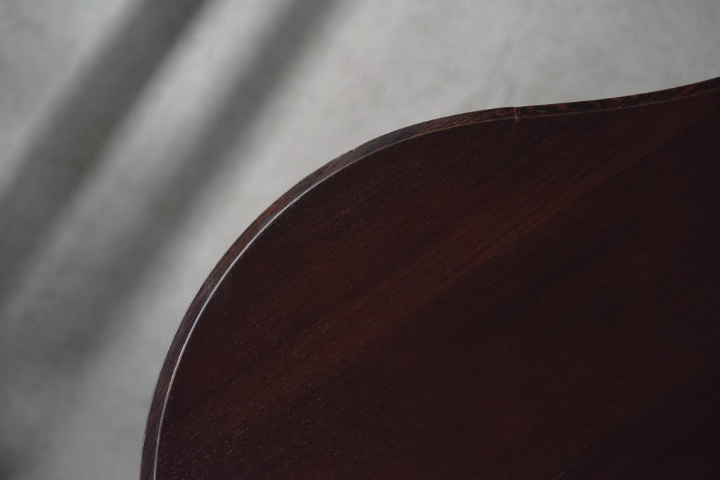 Mid-Century Modern Wenge Organic-Shaped Boomerang Custom Desk, 1960s