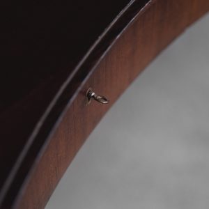 Mid-Century Modern Wenge Organic-Shaped Boomerang Custom Desk, 1960s