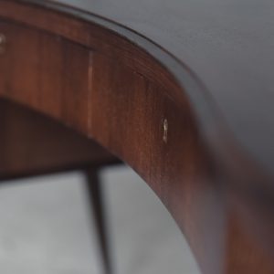 Mid-Century Modern Wenge Organic-Shaped Boomerang Custom Desk, 1960s