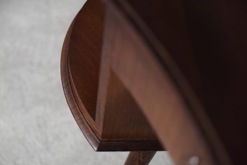Mid-Century Modern Wenge Organic-Shaped Boomerang Custom Desk, 1960s