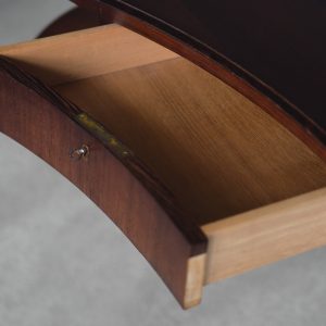 Mid-Century Modern Wenge Organic-Shaped Boomerang Custom Desk, 1960s