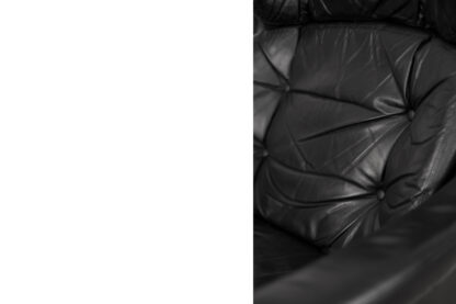 Swedish Modernist Leather Swivel Lounge Chair from Selig Imperial, 1970s - Image 6