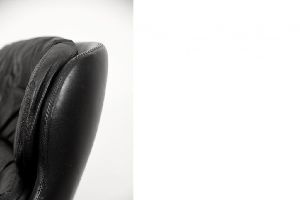 Swedish Modernist Leather Swivel Lounge Chair from Selig Imperial, 1970s