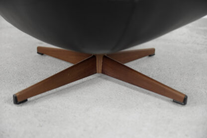 Swedish Modernist Leather Swivel Lounge Chair from Selig Imperial, 1970s - Image 9
