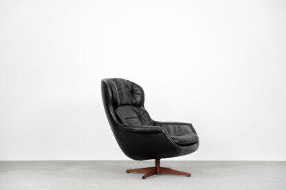 Swedish Modernist Leather Swivel Lounge Chair from Selig Imperial, 1970s - Image 2