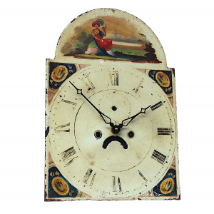 Grandfather Clock Dial 19th Century Longcase