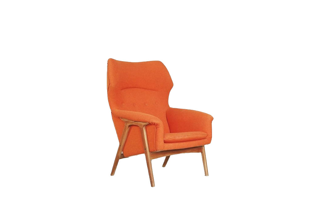 Mid-Century Elm Wing Master Chair by Thorbjörn Afdal for Bruksbo, 1960s