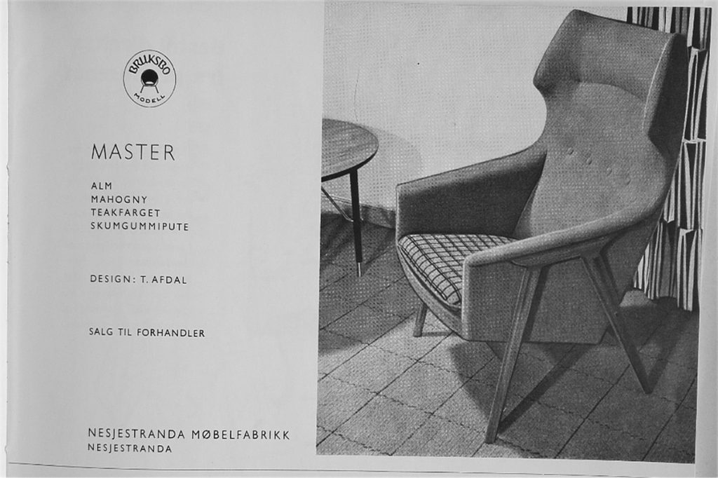 Mid-Century Elm Wing Master Chair by Thorbjörn Afdal for Bruksbo, 1960s