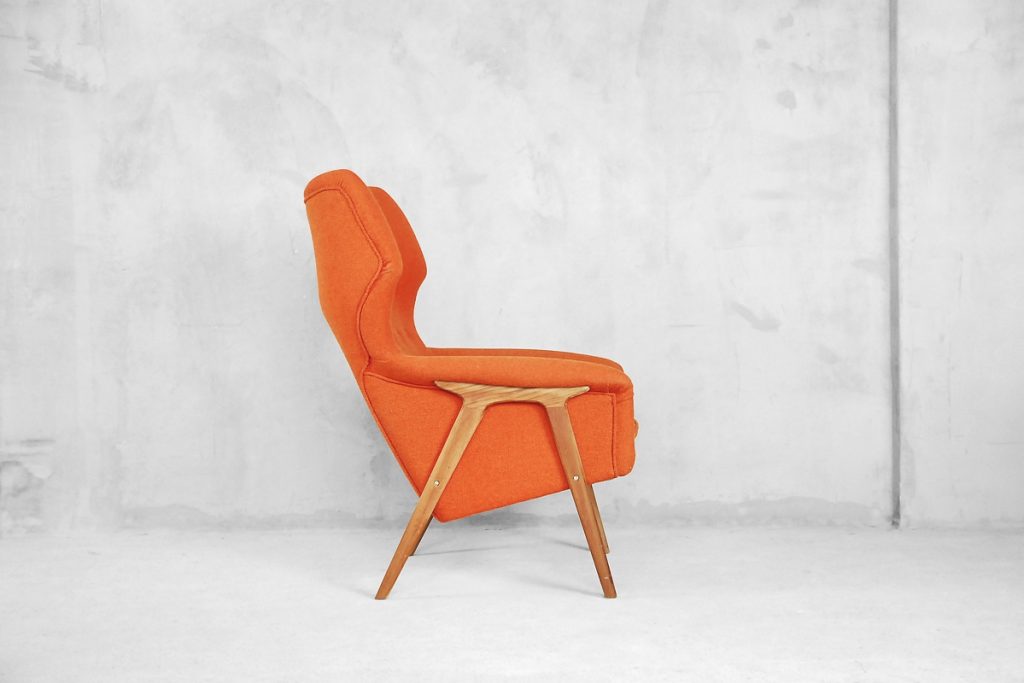 Mid-Century Elm Wing Master Chair by Thorbjörn Afdal for Bruksbo, 1960s