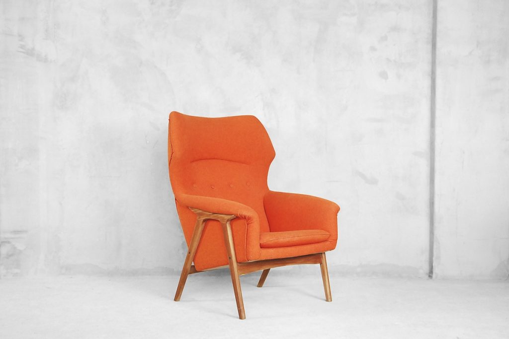 Mid-Century Elm Wing Master Chair by Thorbjörn Afdal for Bruksbo, 1960s