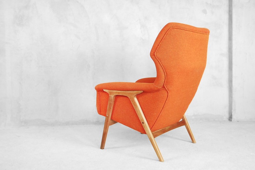Mid-Century Elm Wing Master Chair by Thorbjörn Afdal for Bruksbo, 1960s